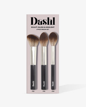 SCULPT, BLUSH & HIGHLIGHT 3-piece brush set
